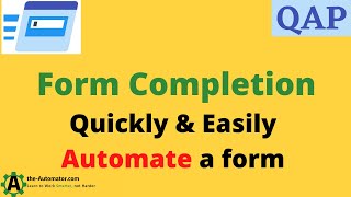 How to Quickly and easily complete online Forms with Quick Access Popup