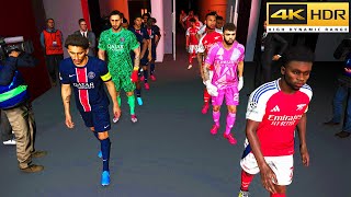 PES 2025 | Arsenal vs PSG | UEFA CHAMPIONS LEAGUE A.I. PREDICTION @ 4K 60FPS HDR