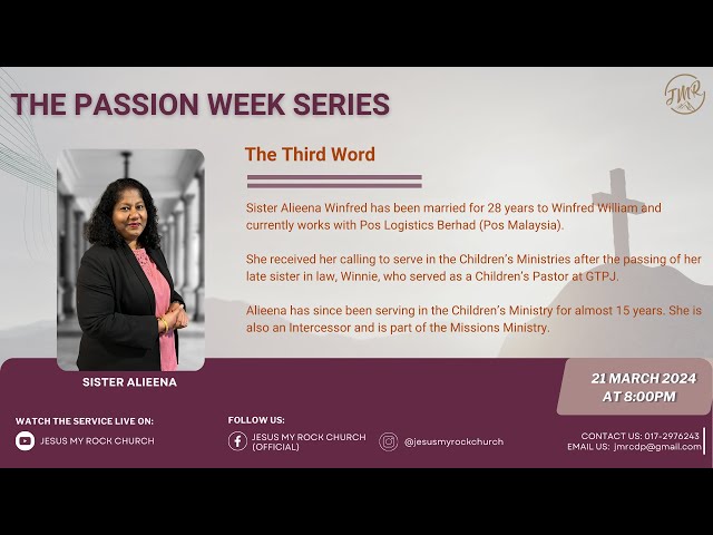 The Passion Week Series | The Third Word (The 7 Last Words of Jesus on the Cross) class=