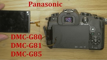 Panasonic DMC-G80/G81/G85 Disassembly Display flex change + No Backlight repair 4k