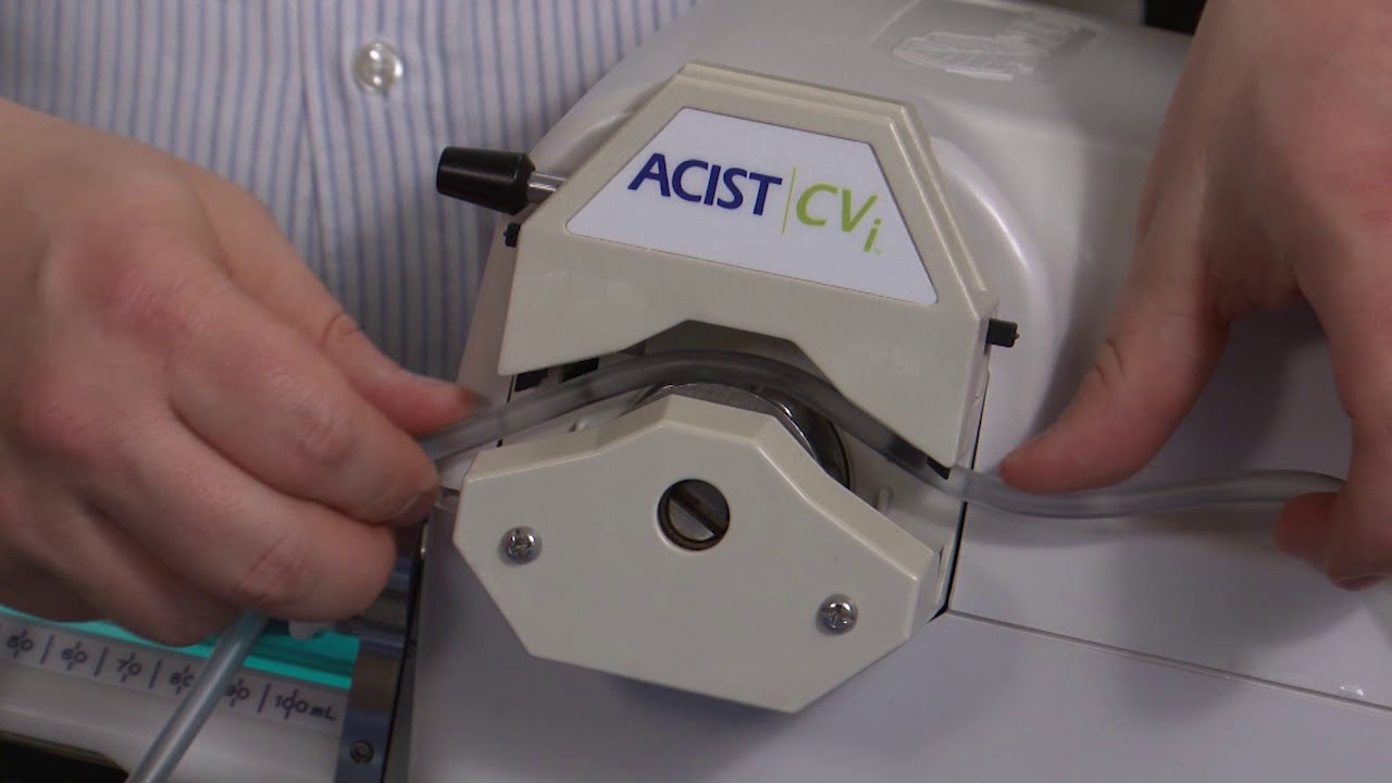 ACIST U - CVi™ Tubing Moving in Saline Pump - YouTube