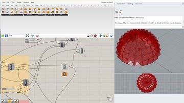 Parametric modeling of a folded plate surface in Grasshopper