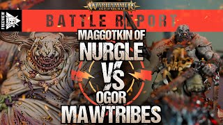 Maggotkin of Nurgle vs Ogor Mawtribes | Age of Sigmar Battle Report