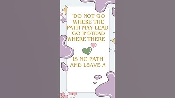 Create Your Own Path 🚀 | Ralph Waldo Emerson’s Life-Changing Quote #Shorts #motivation