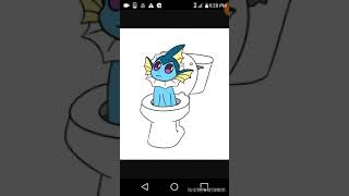Vaporeon Flushing Herself Down The Toilet For 1 Minute