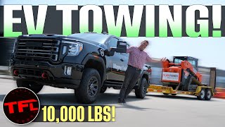 Heaviest EV Towing Yet! What's It Like To Tow 10,000 With an EV GMC?