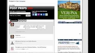Denver Post Friday Night Football chat using Scorebeam and ScribbleLive