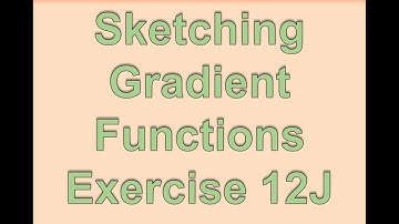 AS Maths - Pure - Sketching Gradient Functions