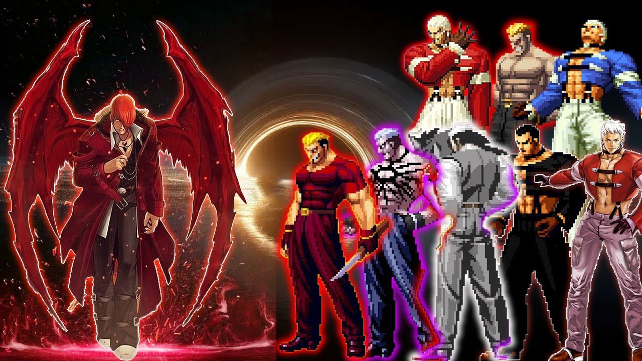 [Mugen KOF] Ягами Черная дыра против Яширо Нанакасе, команда Рюдзи Ямадзаки