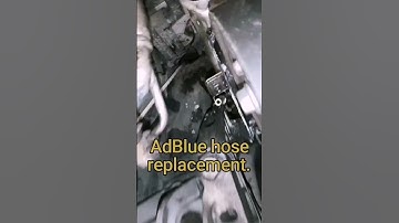 AdBlue hose replacement. AdBlue leak because the hose id bad.
