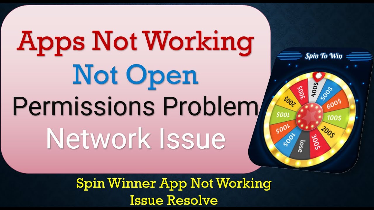 How to Fix Spin Winner App Not Working | Not Open | Space Issue