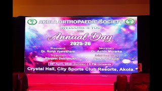 AKOLA ORTHOPAEDIC SOCIETY | ANNUAL DAY 2025-2026 | Video By, Chatare Studio, Akot.