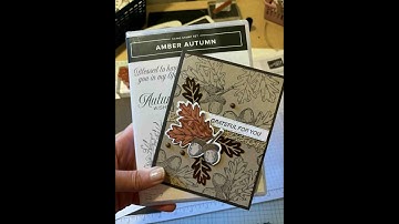 🍂 Amber Autumn Card Class @Home | Project 1: Grateful For You Card Tutorial