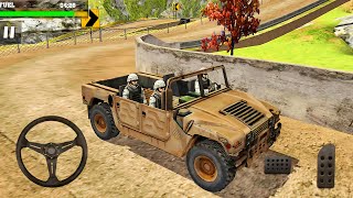 Offroad Military Truck Driver: Transporting Soldiers with Army Vehicles - Android gameplay screenshot 1