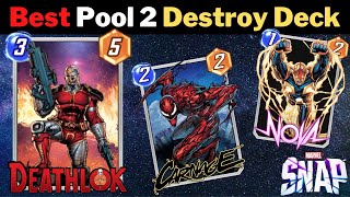 BEST BUDGET Pool 2 DESTROY DECK to Infinite Rank | Insane Power Combos - Marvel Snap