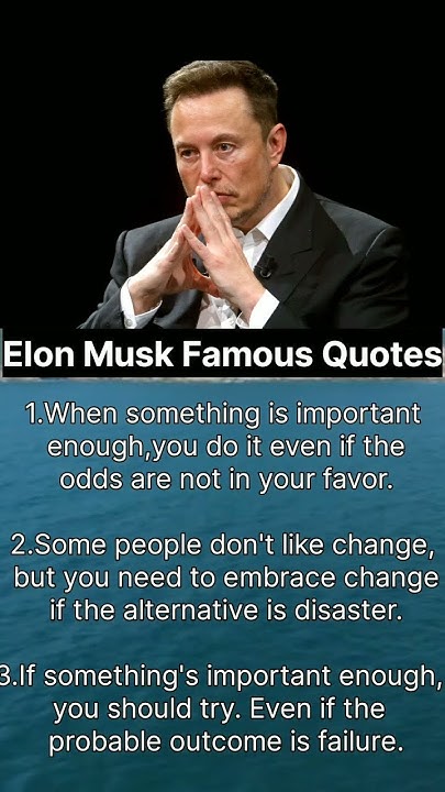 ELON MUSK'S FAMOUS QUOTES|ELON MUSK THOUGHTS ON BUSINESS|Wanted Videos