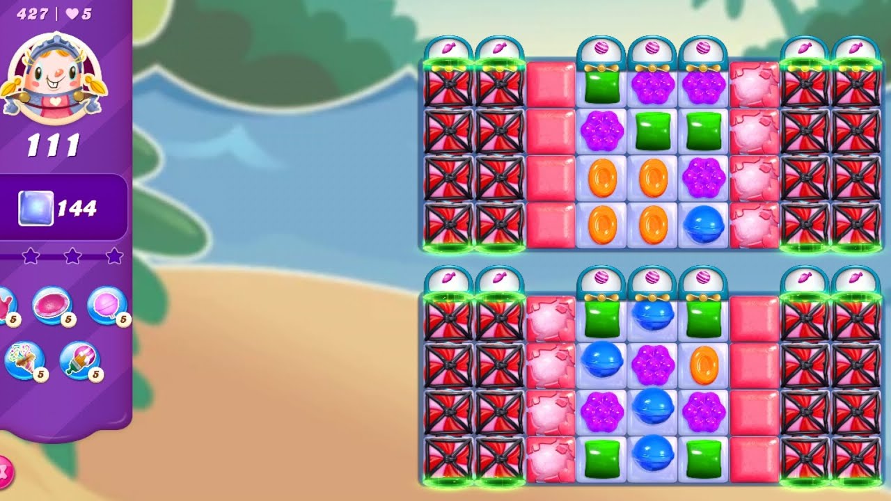 candy crush saga level 427... - YouTube