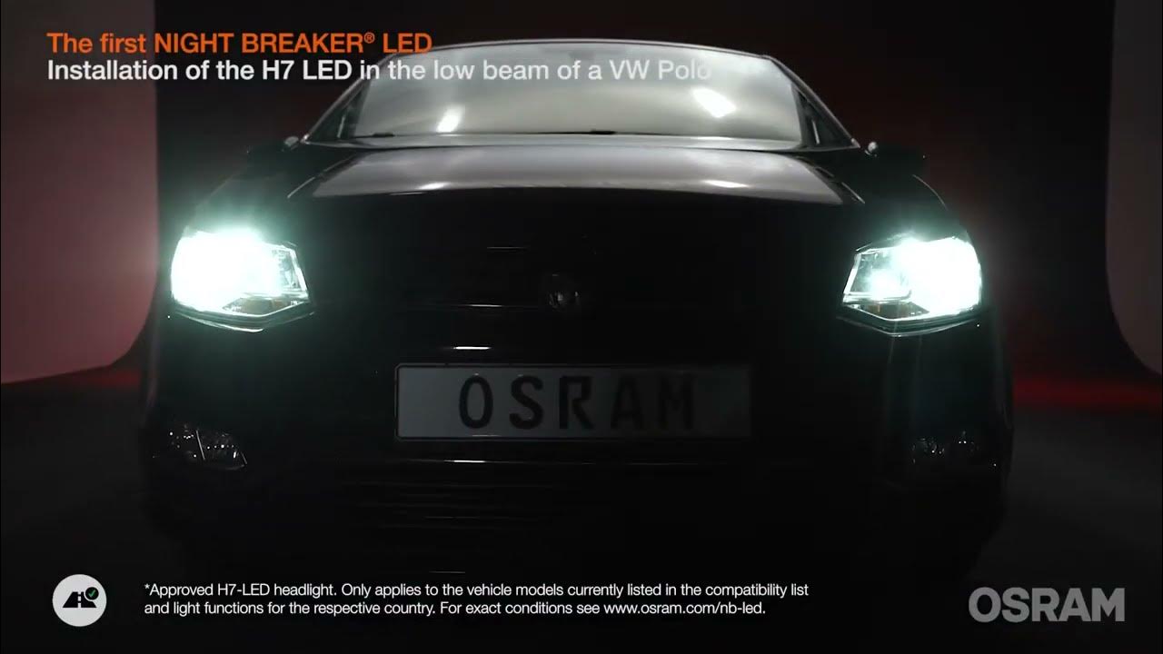 LED H7 Approved VOLKSWAGEN Polo OSRAM NIGHT BREAKER® LED - 64210DWNB -  Certificate