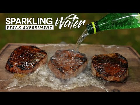 I tried SPARKLING Water on $1 Steak and this happened!