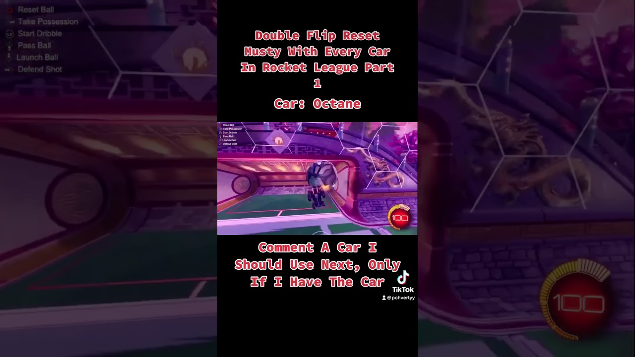 Double Flip Reset Musty With Every Car In Rocket League Part 1. 