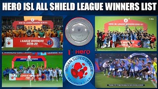🏆HERO ISL ALL LEAGUE WINNERS LIST 2019-2023, ISL ALL SHIELD WINNERS LIST🏆, #adxsports11 #islwinners