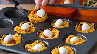 Turn last night's dinner into today's lunch with these quick and easy
leftover pasta "nests" subscribe to giadzy: http://bit.ly/2iyjxjg
giada's nest wr...