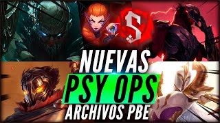 MÁS SKINS PSY OPS en los ARCHIVOS del PBE