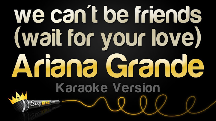 I Can't Be Your Friend Karaoke version - Karaoke performance video thumbnail