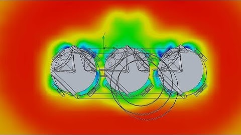Simple Falcon Heavy Model Max-Q Detailed Aerodynamic Analysis - SolidWorks Flow Simulation