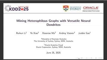 KDD 2025 - Dendrite: On Heterophilous Graph Contexts Mining with Versatile Neural DendritesFramework