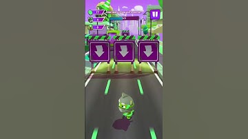 Talking Tom Hero Dash Super Tom Slide Under 22 Obstacles in One Run Gameplay