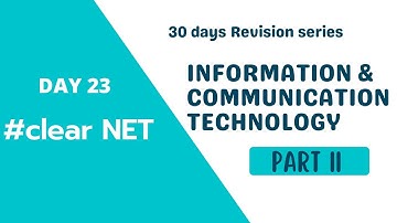 Information and Communication Technology UGC NET | Part 2