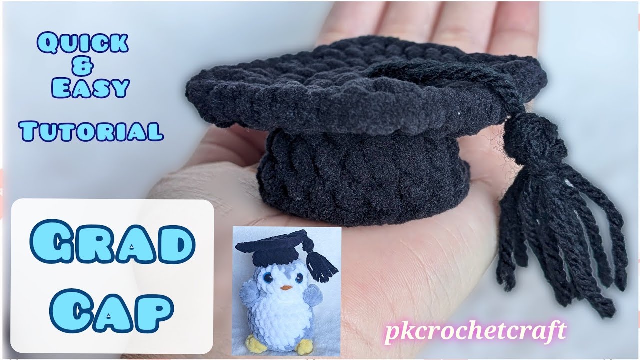 Graduation Crochet Tutorial Crochet graduation cap easy tutorial| how to crochet quick and easy ...