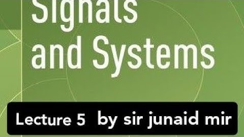 LECTURE 5 SNS THEORY BY SIR JUNAID MIR