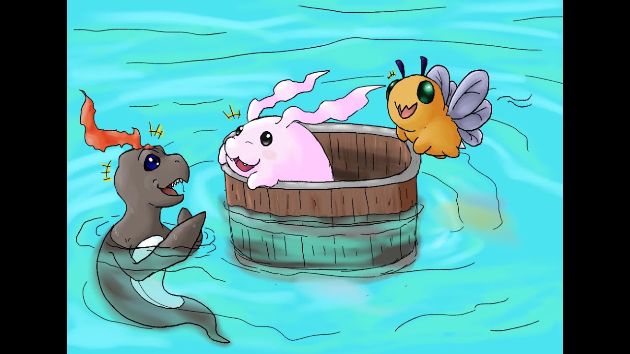 Art Timelapse - In-Training 2 - Tokomon And Pals! /トコモン プカモン と プロロモン