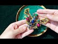 Haute couture technique for insect brooch | Handcrafted beetle brooch making | embroidery jewelry