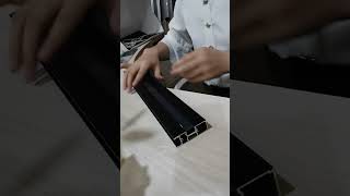 A solution for easy installation super length PC cover and aluminum profile