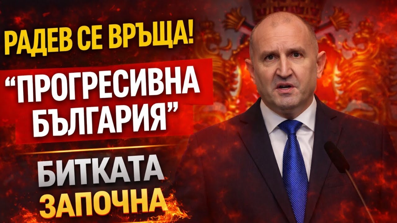 Радев влиза в изборите с „Прогресивна България“ – ще обърне ли играта?