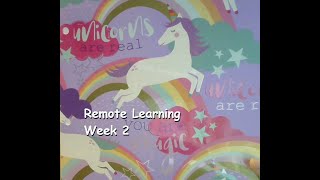 2nd Grade Week TWO Remote Learning