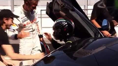 Cristiano Ronaldo faces Jenson Button on the race track?