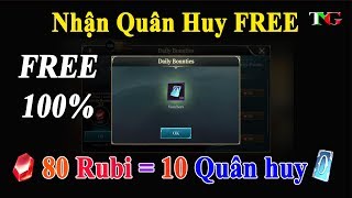 Liên quân mobile Hướng dẫn dùng RUBI ĐỔI QUÂN HUY Hướng dẫn nhận quân huy miễn phí trải nghiệm game