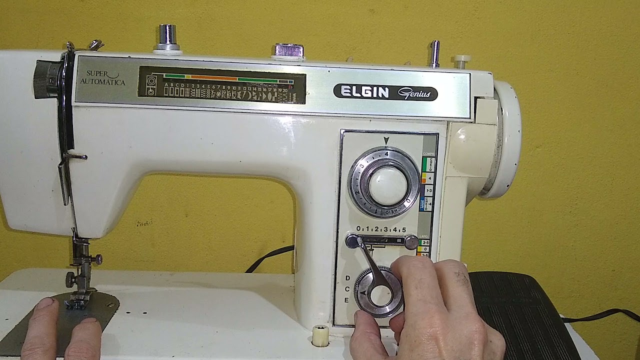 Falando sobre a máquina Elgin Genius.