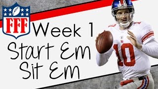 Week 1 Start'Em Sit'Em - Sleepers - 2015 Fantasy Football