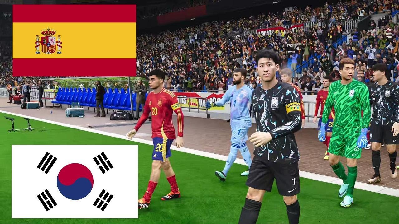 한국 vs 스페인 - 2026 월드컵 결승전 - 풀타임 게임 시뮬레이션