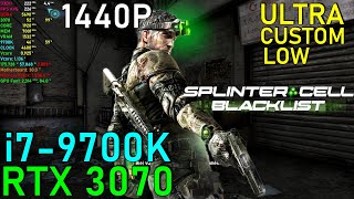 Splinter Cell Blacklist RTX 3070 & 9700K - Max Settings 1440P Net Worth