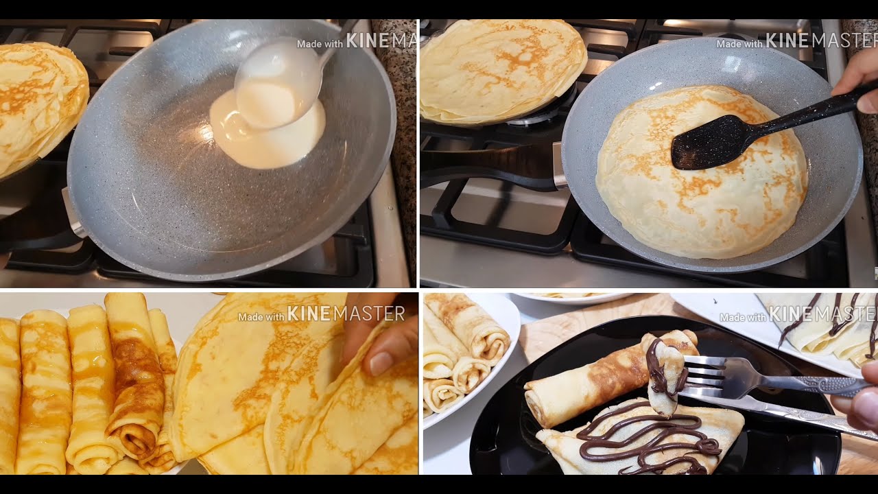 كريب حلو😋 مثل المحلات 👌 المكونات كلها من بيتك