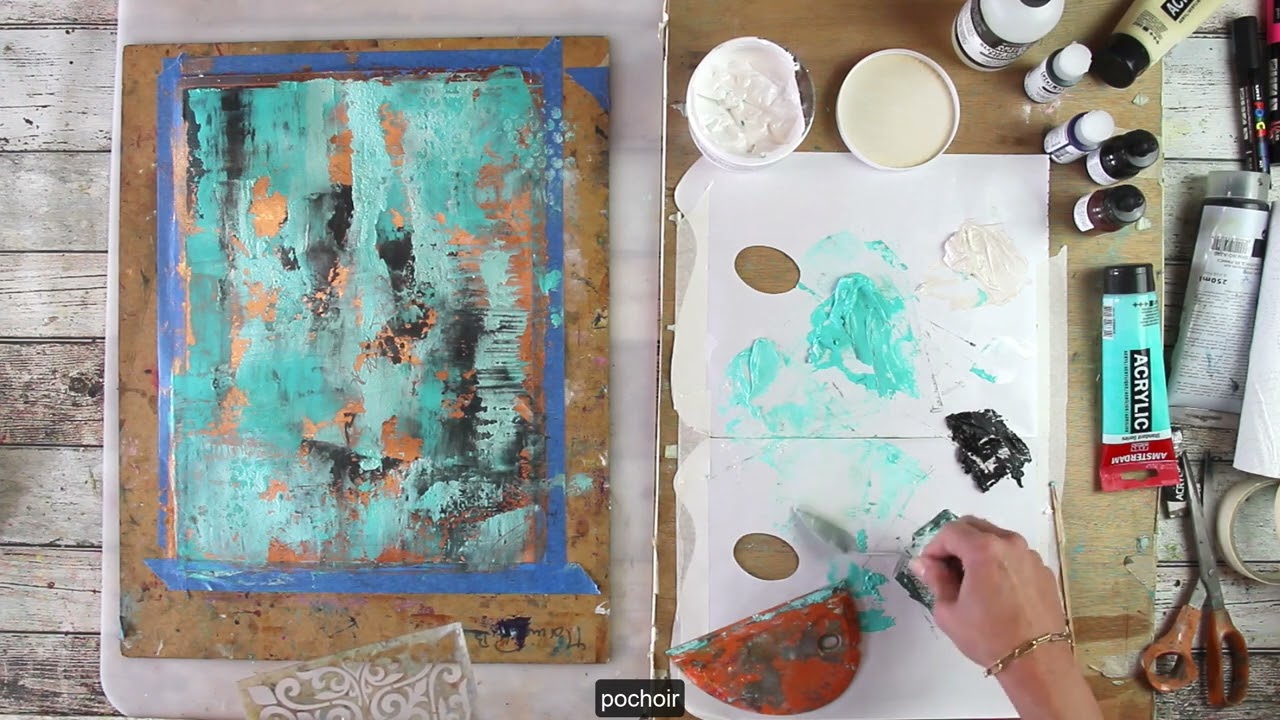 Comment utiliser la cire froide Powertex avec la peinture acrylique.