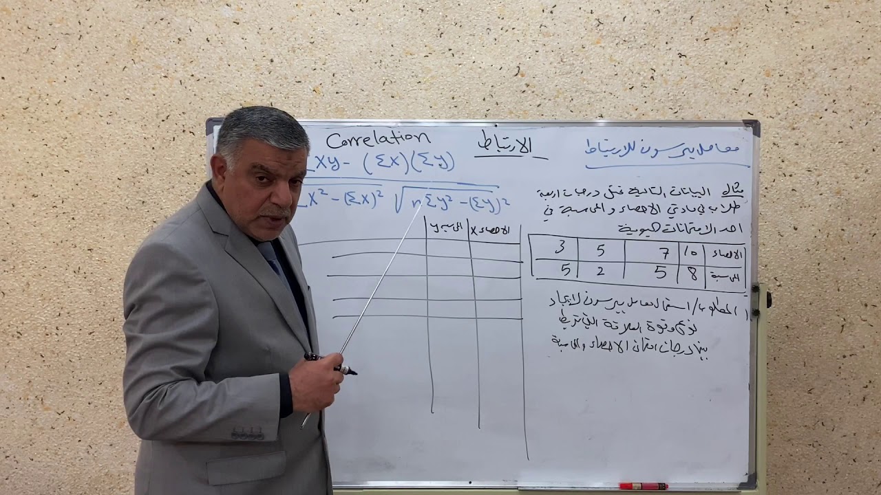 المحاضرة السادسة عشر , الإرتباط, معامل بيرسون