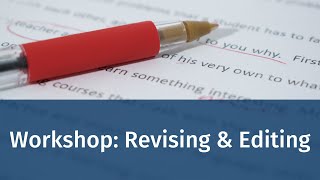 Workshop: Revising & Editing Net Worth