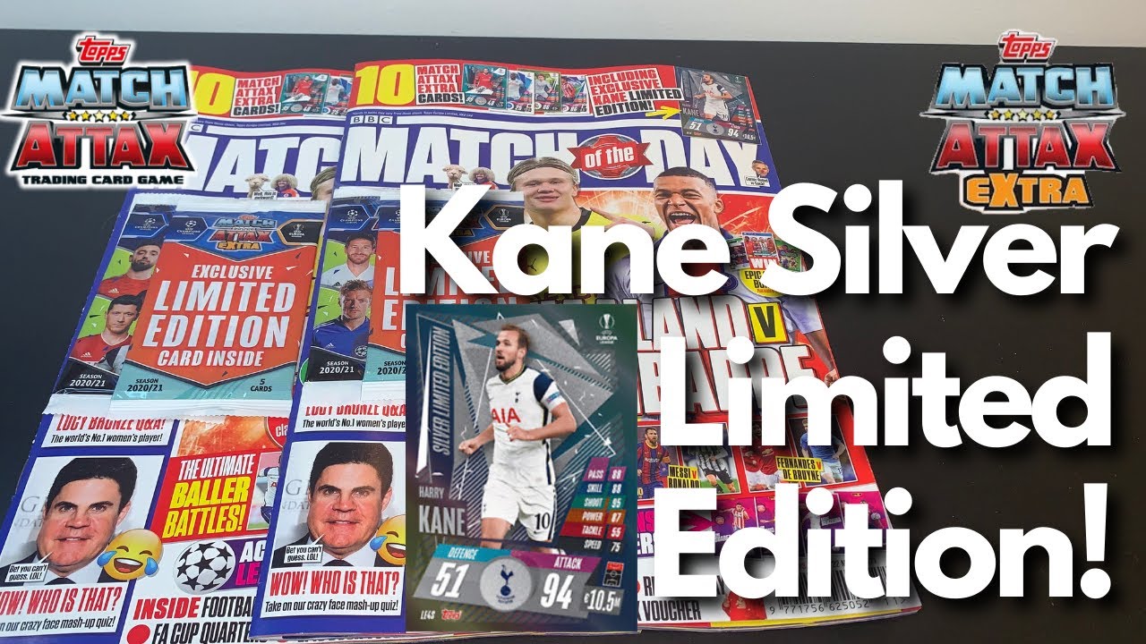 Harry Kane Silver Limited Edition! | MOTD Magazine | Topps Match Attax ...